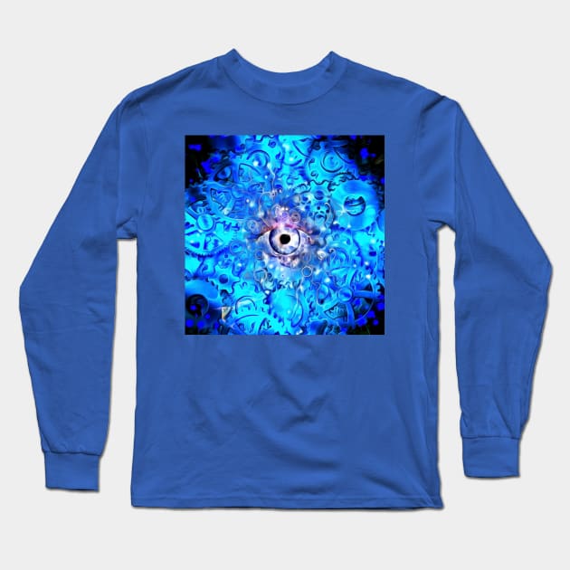 Eye and gears design Long Sleeve T-Shirt by rolffimages